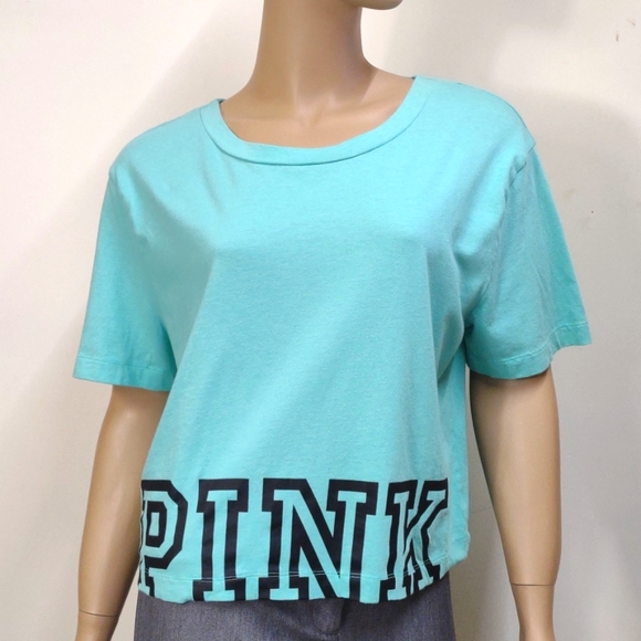 Victoria's Secret Pink Medium oversized teall cropped Top - Picture 9 of 9